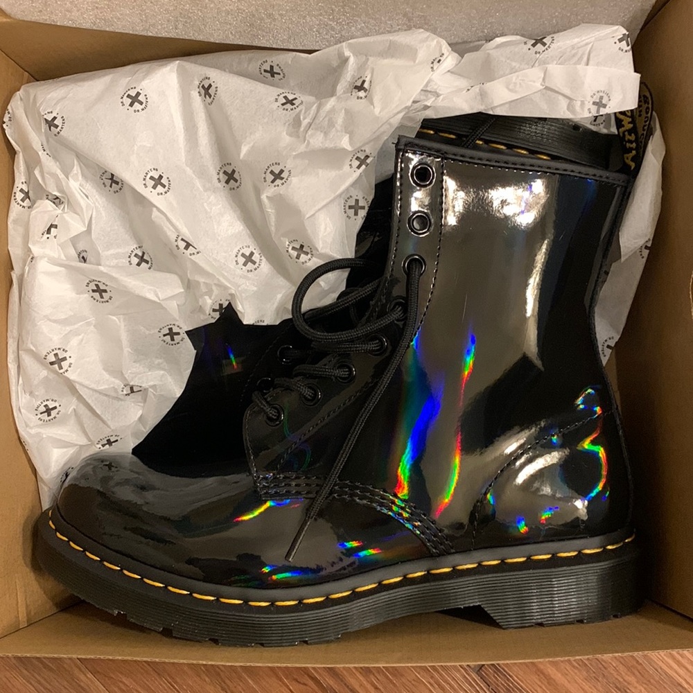 Rainbow Black Dr. Marten’s
